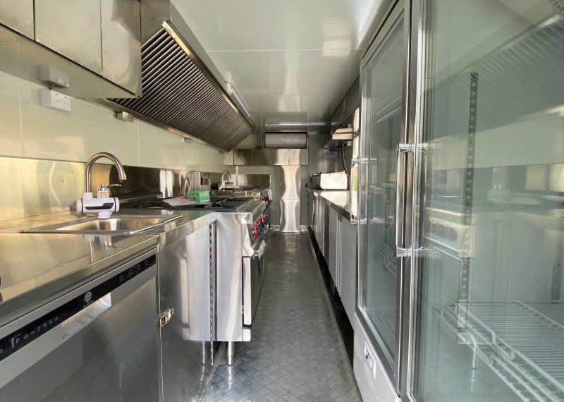 the layouts of the mobile kitchen trailers